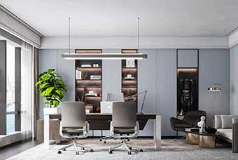 德州轻奢风格-书房