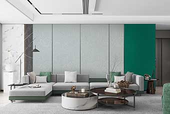 德州轻奢风格-客厅