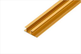 德州航空纤维墙咔铝合金带灯中条（钛金氧化）