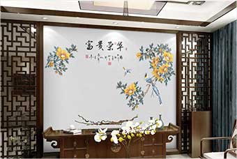 德州森佰汇航空纤维墙咔（富贵荣华）